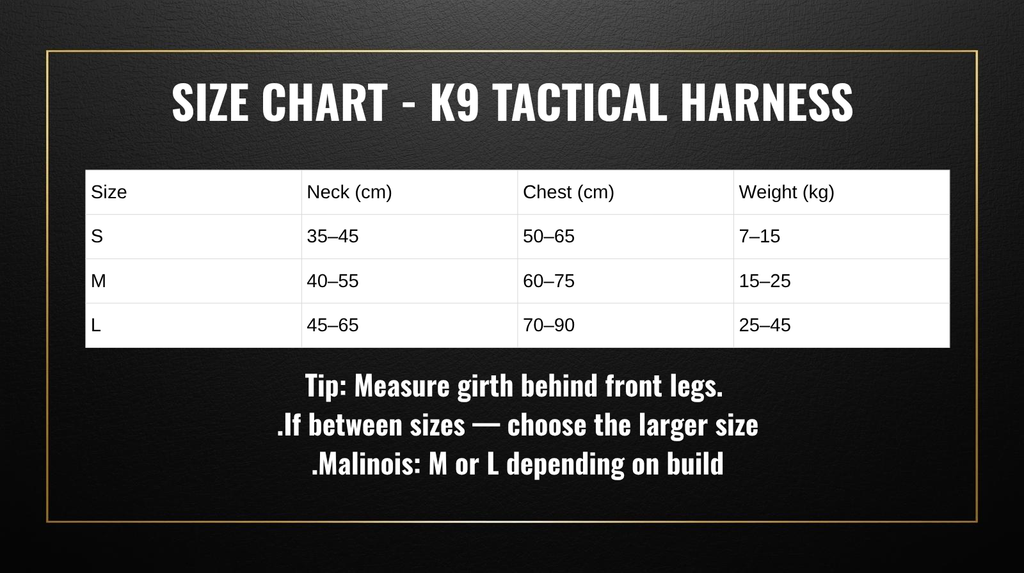 Tactical K9 Harness - Elite Edition